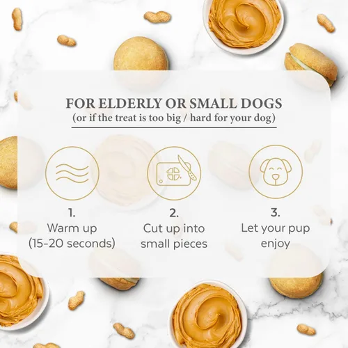 Miniatura 3 de Bonne et Filou Golosinas para perros, pasteles de mantequilla de maní, regalo de cumpleaños para perros de raza mediana a grande – Pasteles