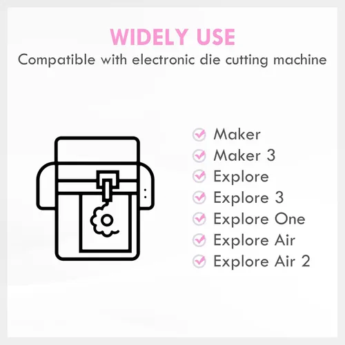 Miniatura 4 de HQMaster Cuchilla y Soporte de Tela Unida Compatible con Explore 3/Air 2/Air/One/Maker 3/Maker Cuchillas de Repuesto para Máquina de Corte