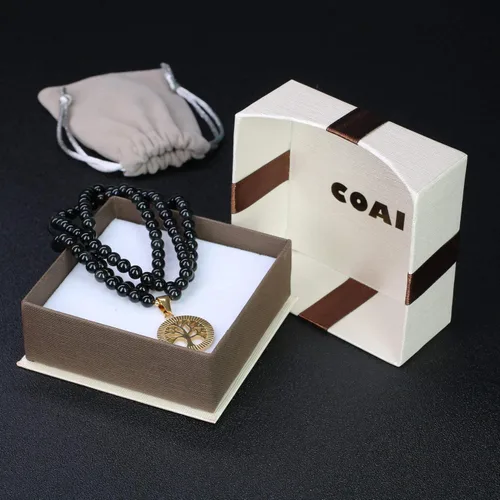 Miniatura 7 de COAI Collar con colgante de árbol de la vida 108 cuentas Japa Mala Piedra
