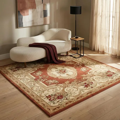 Miniatura 32 de Unique Loom Versailles Collection - Alfombra tradicional clásica con motivo floral, colección Versailles