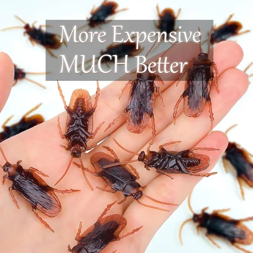 Miniatura 2 de Riomeira Cucarachas Falsas Premium, Cucarachas Falsas Bastante Realistas, Excelente Manera de Hacer una Broma, Cucarachas Falsas Realistas