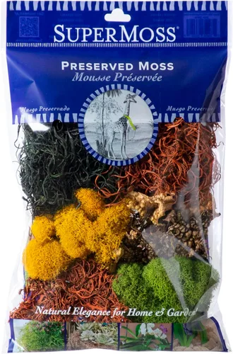 SuperMoss (23309) Mezcla de musgo – Musgo decorativo de alta calidad para manualidades, terrarios, decoración de bodas y mesa, 80.75 pulgadas