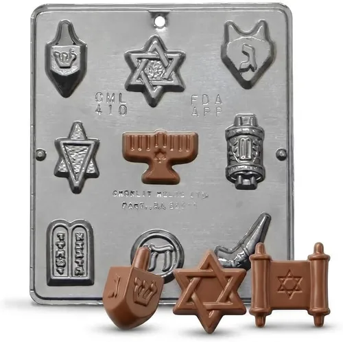 Miniatura 4 de Surtido judío Religioso Chocolate Candy Mold 410