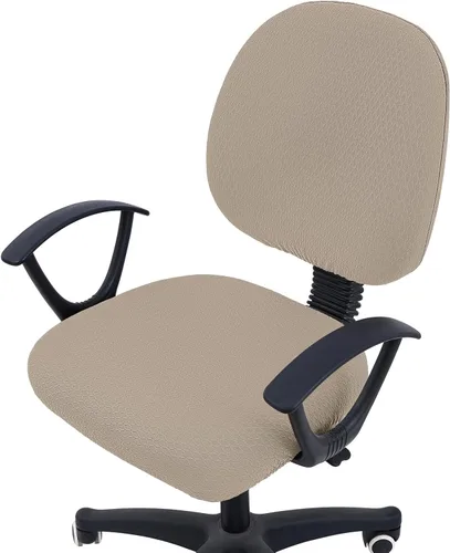 Miniatura 60 de Smiry - Fundas de asiento elásticas para silla de oficina con diseño jacquard, desmontables, lavables, antipolvo, protectores para cojines de silla