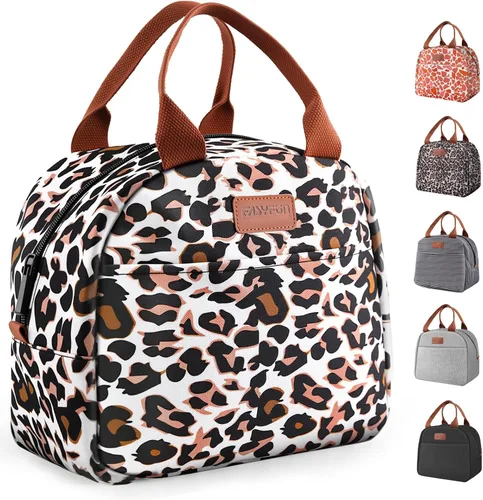 Miniatura 8 de EASYFUN Bolsa de almuerzo para mujeres y hombres, lonchera aislada a prueba de fugas con gran capacidad, bolsa de mano más fresca para el trabajo