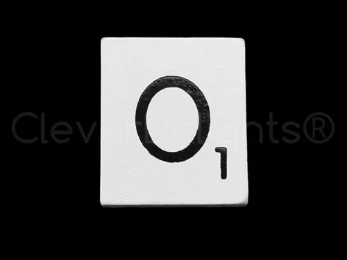 Miniatura 4 de CleverDelights 100 azulejos de letras de madera, color blanco, juego completo, reemplazo de juegos, manualidades, bodas, álbumes de recortes