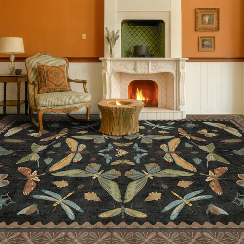 Miniatura 128 de Hazo Haus Alfombra de Baño Bohemia Lavable 2x3, Alfombras Pequeñas para Cocina, Tocador, Puerta Principal Entrada Interior, Antideslizante Pelo Bajo