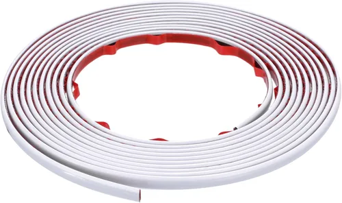 Miniatura 19 de uxcell Moldura flexible autoadhesiva, marco metálico de 8 pies x 0.31 pulgadas, para despegar y pegar, moldura de metal de PVC para pared