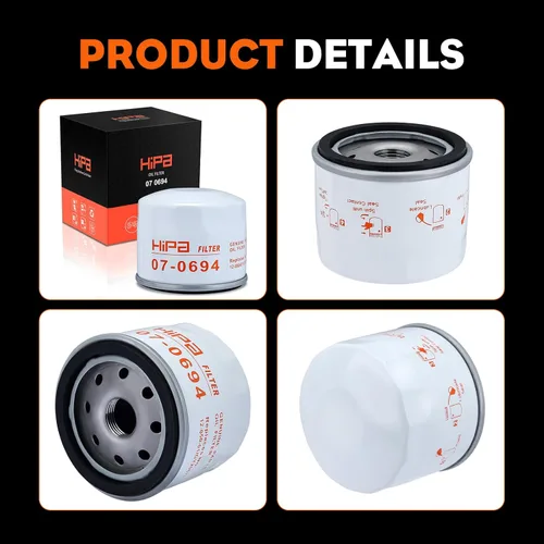 Miniatura 9 de Hipa 12-050-01-S Filtro de aceite Reemplazar el filtro de aceite Kohler 12 050 01-S1 1205001 KH-12-050-01-S 1205001S1 Fit Kohler 7000 Series Cub