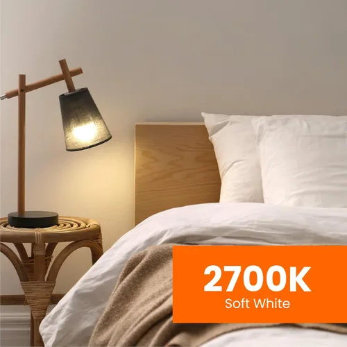 Miniatura 5 de Feit Electric Bombillas LED A19, equivalente a 40 W, no regulables, 450 lúmenes, base estándar E26, blanco suave de 2700 K, 80 CRI, vida útil de 10