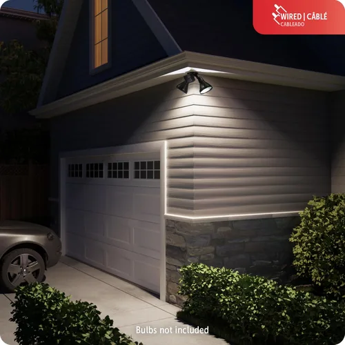 Miniatura 7 de Foco de luz de seguridad Heath Zenith, con sensor de movimiento, ángulo amplio