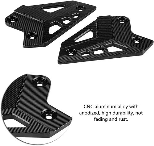 Miniatura 3 de Reposapiés Pie Peg Protector Talón Protector para Kawasaki Z900 2017-(negro)
