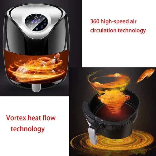 Miniatura 4 de Freidora de aire eléctrica para el hogar multifunción sin freidora, freidora electromecánica de papas fritas inteligentes totalmente automática