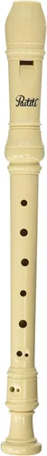 Miniatura 3 de Flauta dulce Paititi Soprano de 8 orificios con varilla de limpieza + gráfica de dedos + estuche para instrumento de música, Cremoso, Estándar