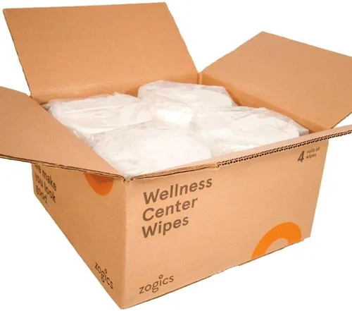 Miniatura 6 de Zogics Toallitas de limpieza Wellness Center, toallitas para equipos de gimnasio para limpiar superficies y equipos, duraderas y seguras