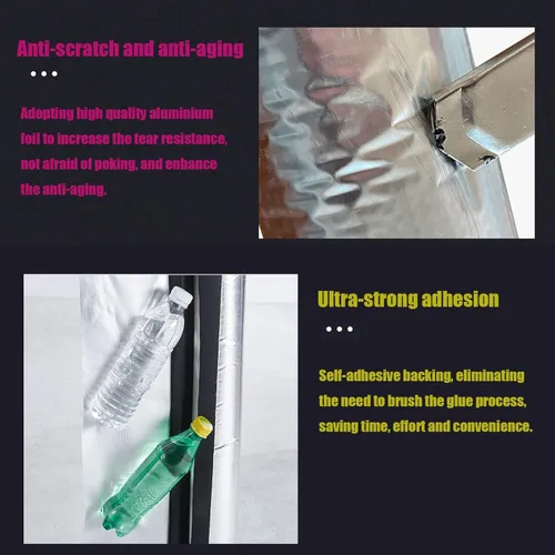 Miniatura 4 de Tubo de espuma de aislamiento de tubería - Aislamiento de tubería de agua para exteriores, tubo de aislamiento térmico de papel de aluminio 0.79