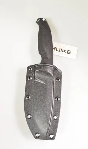 Miniatura 4 de RUIKE Cuchillo de hoja fija, negro, G10 (F118-B)