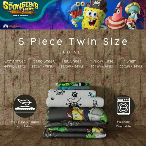 Miniatura 91 de Franco - Juego de edredón y sábanas supersuaves con funda, para niños, 7 piezas, tamaño matrimonial, Five Nights At Freddy's Cinco noches en Freddy's
