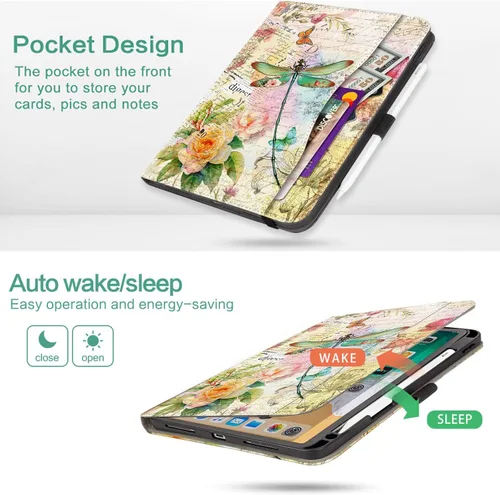 Miniatura 6 de Vimorco Estuche de Cuero para iPad Air 4ª/5ª 10.9, para iPad Air 11 6ª M2, para iPad Pro 11 pulgadas 4ª/3ª/2ª/1ª Generación, Soporte para Lápiz, Asa