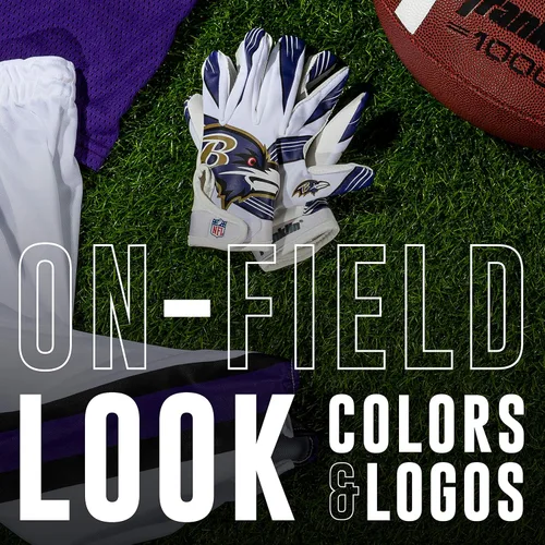 Miniatura 2 de Franklin Sports - Guantes de receptor de fútbol americano juvenil de la NFL, par de guantes de fútbol para niños con logotipos de equipos de la NFL