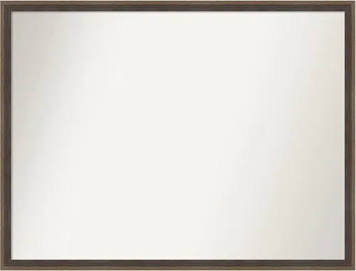 Miniatura 124 de Amanti Art Brown Bathroom Mirror for Over Sink, 23x41 Custom Made Hardwood Wedge Mocha Rectangle Vanity Mirror, Large Modern Wood Frame, Hangs