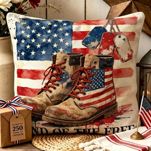 Miniatura 4 de ArogGeld Patriotic Pillow Covers 16x16 Inch 4th of July Dog Decorations America Flag Striped Star Throw Pillow Covers Personalized Funny 250th