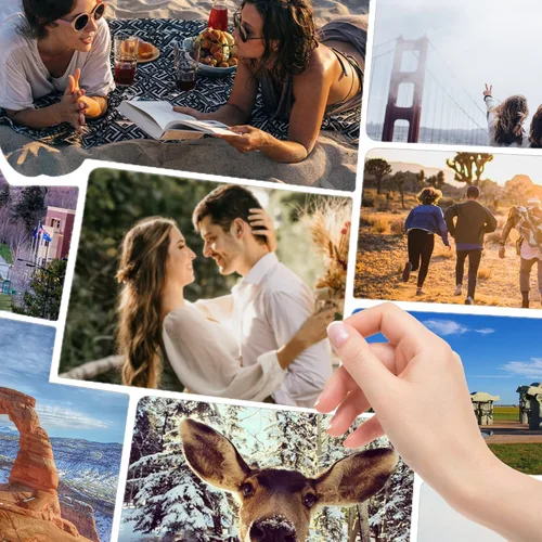 Miniatura 2 de Mapa de fotos de Estados Unidos – Mapa de viaje de 50 estados de 24 x 36 pulgadas, incluye creador de fotos, regalo ideal para parejas, aventureros