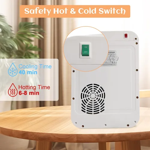Miniatura 4 de Dispensador de agua caliente/fría para encimera Premium, carga superior, color blanco