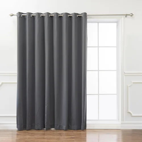 Miniatura 10 de Best Home Fashion Cortina térmica opaca con parte superior con ojales anchos Azul