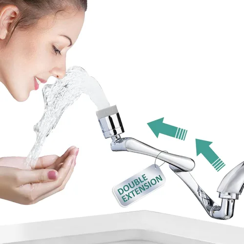 Miniatura 8 de Patentado CECEFIN 1080° Extensor de Grifo Giratoria - Aireador de Fregadero - Extensión de Grifo de Agua con 2 Modos de Salpicadura, Accesorio