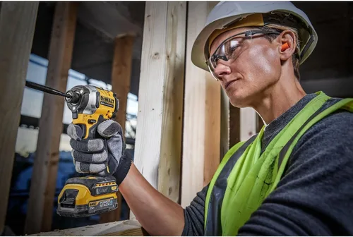 Miniatura 8 de DEWALT Kit de taladro de impacto inalámbrico ATOMIC de 20 V, 1/4 de pulgada, batería y cargador incluidos (DCF850E1)