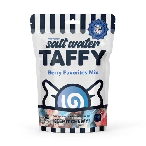 Miniatura 12 de Taffy Shop, Favoritos de los Amantes del Caramelo, Caramelo de Agua Salada – Surtido de Caramelos Gourmet Blandos y Masticables, Paquete