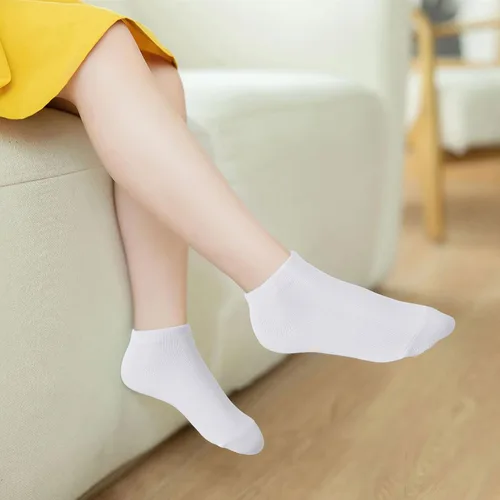 Miniatura 6 de Calcetines para niños pequeños, paquete de 16 calcetines deportivos de corte bajo para bebés, niños y niñas, calcetines transpirables a granel
