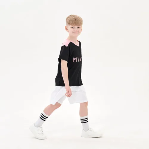 Miniatura 9 de Cnins Camisetas de entrenamiento de fútbol para niños de 2 a 14 años, trajes de práctica para niños y niñas con colores del equipo nacional