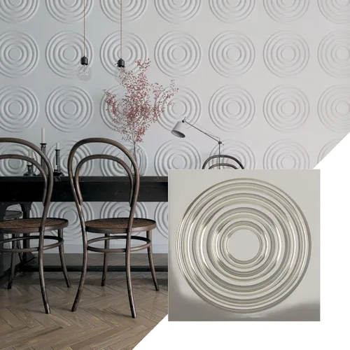 Miniatura 43 de Ekena Millwork WP20X20WDWH 19 5/8 pulgadas de ancho x 19 5/8 pulgadas de alto Wade EnduraWall Decorativo 3D Panel de pared cubre 2.67 pies cuadrados