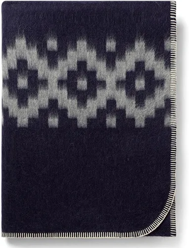Miniatura 45 de Manta gruesa de lana de alpaca para acampar al aire libre o uso en interiores, diseño étnico, suave lana peruana de alpaca disponible en tamaño Gris