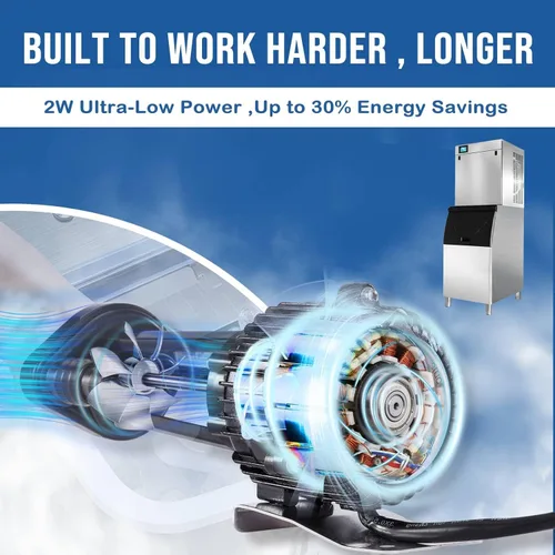 Miniatura 4 de YSP2PJDVF1 Bomba de agua comercial para máquina de hielo Parte de repuesto silenciosa de 110 V 2 W compatible con Vevor, Cotlin, Scotsman