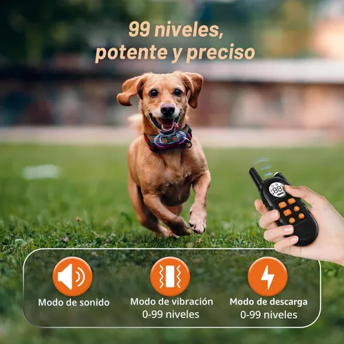 Miniatura 5 de Collar de choque para perro ultra compacto, collar de entrenamiento de perro más ligero con control remoto para perros pequeños de 5 a 30 libras
