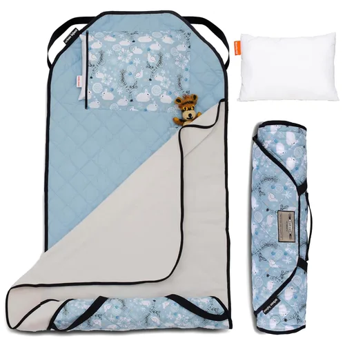 Miniatura 13 de Urban Infant Tot Cot Tapete de Siesta para Niños - Tapete de Siesta para Niños Pequeños Guardería Preescolar Cubierta de Ropa de Cama con Manta