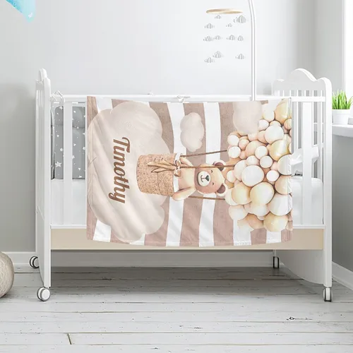 Miniatura 3 de Manta personalizada con nombre, manta para recién nacido, regalos personalizados para mujeres/niños, manta de sublimación para niños, manta