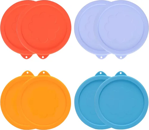 Miniatura 9 de LUVCOSY - Tapas redondas de silicona de repuesto de 1 taza, 2 tazas, 4 tazas para tazones de vidrio Pyrex 7202-PC, 7200-PC, 7201-PC, paquete de 6