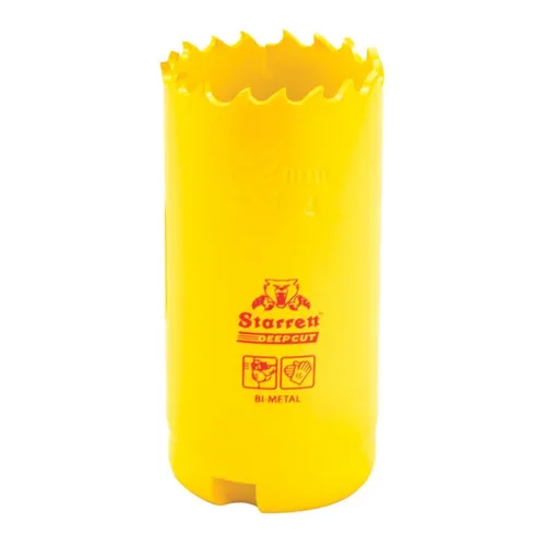 Miniatura 50 de Starrett DCH0136-G - Sierra perforadora bimetálica de corte profundo con dientes HSS resistentes a la abrasión - Ideal para cortar metal, acero
