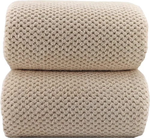 Miniatura 13 de YTYC Toallas, 39x78 pulgadas Sábanas de baño extragrandes para adultos Juegos de toallas de baño extra grandes de lujo de 6 Toallas de ducha súper