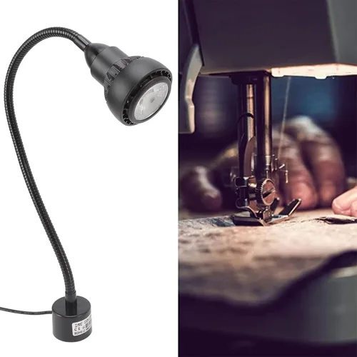Miniatura 2 de Lámpara de trabajo Led Flexible Protección Ojo Máquina Lámpara Torno Cuello de ganso Luz 9W Luz blanca blanca con Máquina Herramienta Luz 110 220V