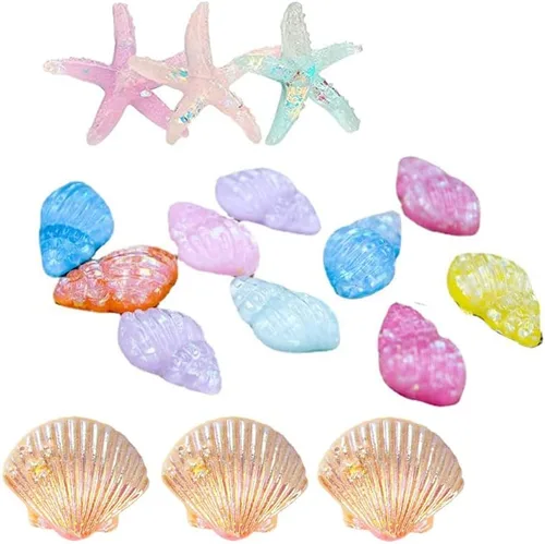 Miniatura 3 de Decoración de pastel de tortuga para bebé, conchas de mar, conchas de estrella para baby shower, cumpleaños