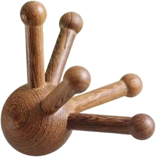 Miniatura 12 de OULIGET Herramientas de masaje Gua Sha de madera natural antiestática, herramienta Gua Sha facial de madera para ojos, herramienta de masaje manual