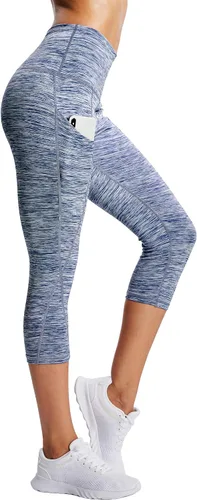 Miniatura 4 de NELEUS Pantalones de entrenamiento de cintura alta con control de abdomen para mujer