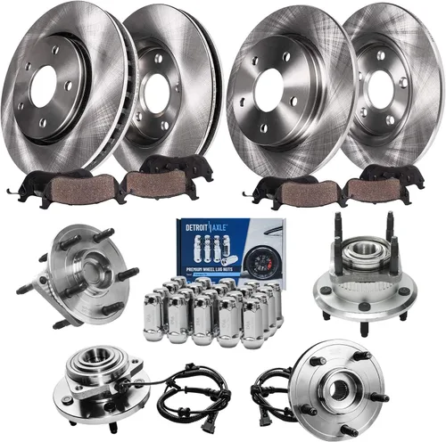 Miniatura 12 de Detroit Axle - Rotores de freno para Nissan NV2500 NV3500 NV1500 NV1500 2012-2021, repuesto de rotores de freno de disco: rotor delantero de 14.17