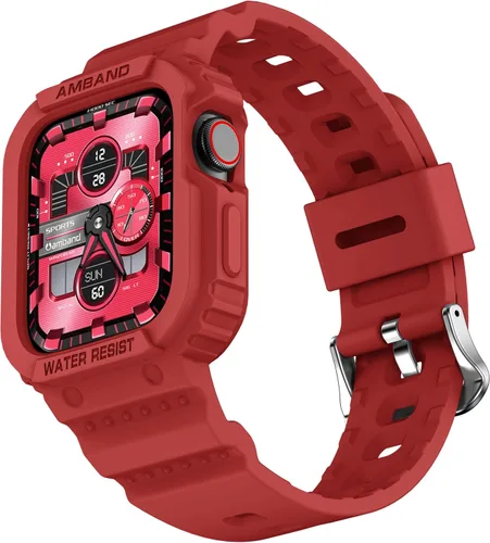 Miniatura 21 de amBand E1 Sport Case Band for Apple Watch Ultra 3/2/1 & SE 3/2/1 & Series 11 10 9 8 7 6 5 4 3 49mm 46mm 45mm 44mm 42mm 41mm 40mm 38mm, Shockproof &