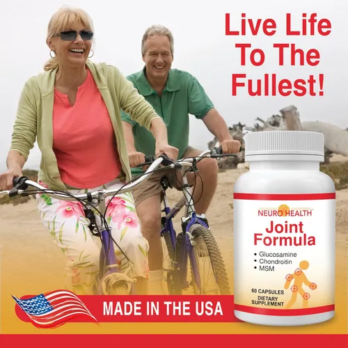 Miniatura 5 de Neuro Health Fórmula articular con glucosamina, condroitina y MSM, 60 cápsulas (1 botella) Cúrcuma/Suplemento de apoyo articular para huesos